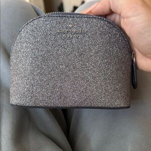 Kate Spade Glitter Cosmetic Case - Silver